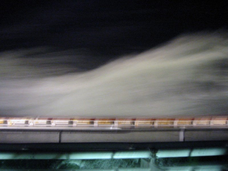 Splashing water